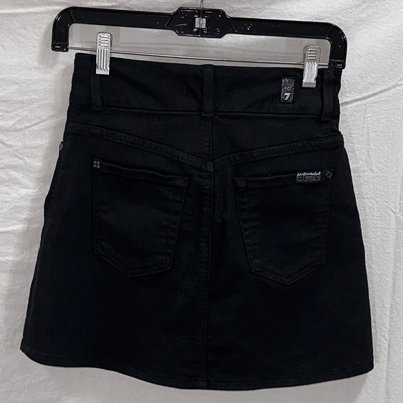 7 For All Mankind Zip-Front Denim Mini Skirt - Size 24 - EUC! - Picture 4 of 9